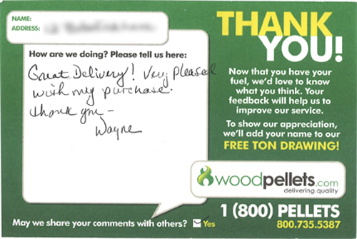 Wood Pellet Delivery 