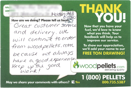 Wood Pellets Delivered 
